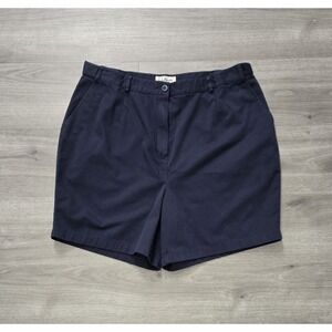 LL Bean Original Fit 20R Womens Navy Blue Shorts‎ EUC
